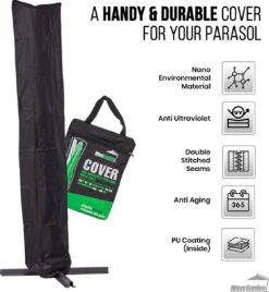 MaxxGarden Parasolhoes - Afdekhoes Voor Zweefparasol - Beschermhoes - 200-400 Cm - Met Rits En Trekkoord - Zwart 13 MaxxGarden Parasolhoes - Afdekhoes Voor Zweefparasol - Beschermhoes - 200-400 Cm - Met Rits En Trekkoord - Zwart -Tuinhuis Shop 1105x1200