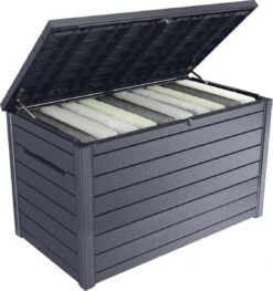 Keter Ontario Opbergbox - 870L - 147x83x86cm - Grafiet -Tuinhuis Shop 1125x1200