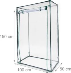 Relaxdays Tomatenkas 150x100x50 Cm - Tuinkas Tomaten - Foliekas - Serre - Kweekkas - PVC 30 Relaxdays Tomatenkas 150x100x50 Cm - Tuinkas Tomaten - Foliekas - Serre - Kweekkas - PVC -Tuinhuis Shop 1168x1200