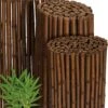 Sol Royal B23 – Premium Bamboe Tuinscherm 100x250cm Donkerbruin – Geharde Bamboestokken Ø 2-3cm – Weerbestendige Balkonscherm