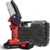 Mardin Mini Kettingzaag - Snoeizaag - Kettingzaag - Kettingzaag Electrisch Met 2 Accu - Inclusief Koffer - 1 Extra Accu - Rood