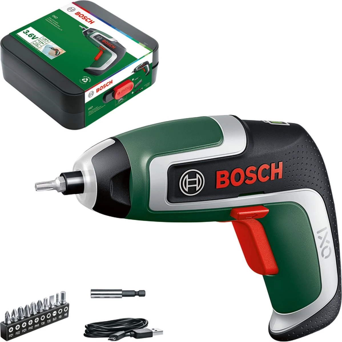 Bosch IXO 7 Basic Accu Schroefmachine - Incl. 3.6 V Accu En Lader - Met Koffer 1 Bosch IXO 7 Basic Accu Schroefmachine - Incl. 3.6 V Accu En Lader - Met Koffer