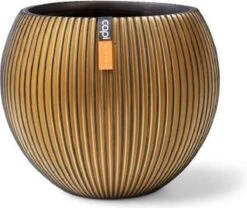 Capi Europe - Vaas Bol Groove XL - 63x51 - Goud - Bloempot Voor Binnen - Opening ⌀42 - GVGB271 9 Capi Europe - Vaas Bol Groove XL - 63x51 - Goud - Bloempot Voor Binnen - Opening ⌀42 - GVGB271 -Tuinhuis Shop 1200x1012 1