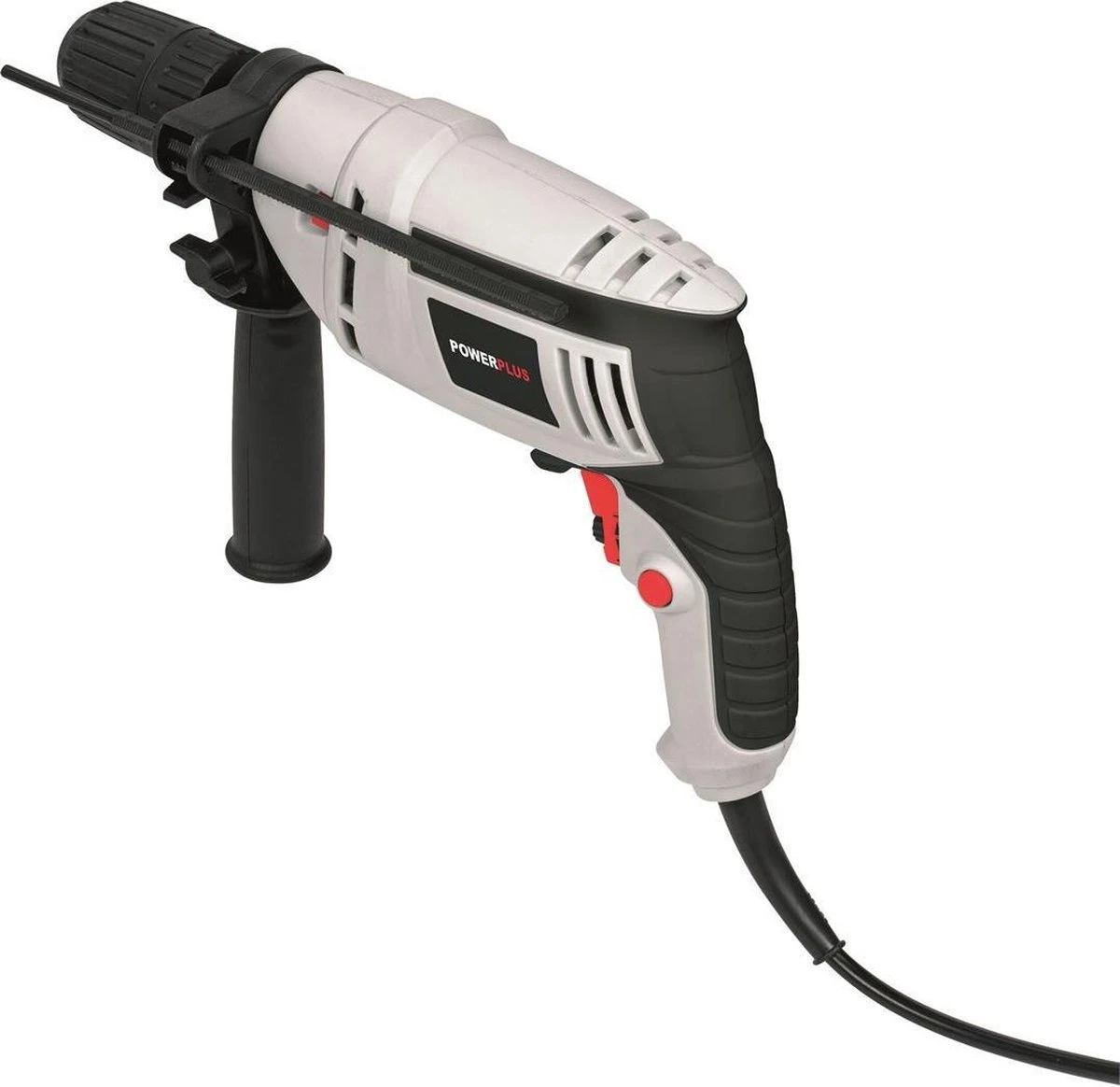 Powerplus POWC10200 Elektrische Klopboormachine - 600W - Variabele Snelheid - Snelspanboorkop - Incl. Diepte Aanslag En Additionele Handgreep - Boormachine Voor Beton, Hout En Staal 3 Powerplus POWC10200 Elektrische Klopboormachine - 600W - Variabele Snelheid - Snelspanboorkop - Incl. Diepte Aanslag En Additionele Handgreep - Boormachine Voor Beton, Hout En Staal - Afbeelding 3
