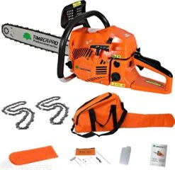 TIMBERPRO - Kettingzaag – Benzine - 62 Cc - Zwaardlengte 50 Cm - Transportzak - 2e Ketting 11 TIMBERPRO - Kettingzaag – Benzine - 62 Cc - Zwaardlengte 50 Cm - Transportzak - 2e Ketting -Tuinhuis Shop 1200x1165