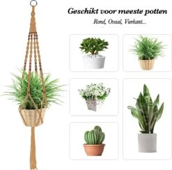 4 Stuks Luxe Jute Plantenhangers - Boho Handgeweven Katoen Hangpot Voor Binnen/Buiten - Hangende Bloempot Met Kralen - Macramé Touw/Koord Hangplant Houder - Bohemian Wandhanger Decoratie - Plant Hanger - Verticale Tuin Bloempothouder Planthanger 13 4 Stuks Luxe Jute Plantenhangers - Boho Handgeweven Katoen Hangpot Voor Binnen/Buiten - Hangende Bloempot Met Kralen - Macramé Touw/Koord Hangplant Houder - Bohemian Wandhanger Decoratie - Plant Hanger - Verticale Tuin Bloempothouder Planthanger -Tuinhuis Shop 1200x1184 1