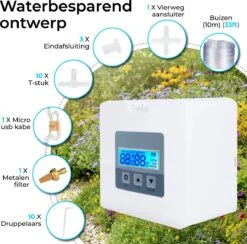 Automatisch Bewateringssysteem Voor Kamerplanten Met Pomp – Waterdruppelaar – Watergeefsysteem– Planten Watergever 11 Automatisch Bewateringssysteem Voor Kamerplanten Met Pomp – Waterdruppelaar – Watergeefsysteem– Planten Watergever -Tuinhuis Shop 1200x1186 1