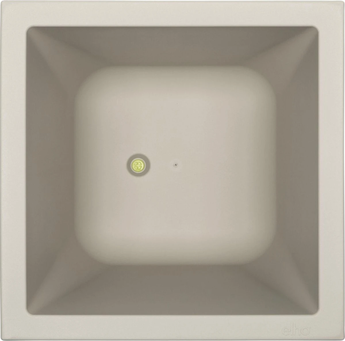 Elho Vivo Structure Finish Vierkant 40 - Plantenbak Voor Binnen & Buiten - Ø 39 X H 41 - Grijs/Warm Grijs 3 Elho Vivo Structure Finish Vierkant 40 - Plantenbak Voor Binnen & Buiten - Ø 39 X H 41 - Grijs/Warm Grijs - Afbeelding 3