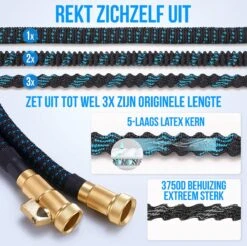 Strex Flexibele Tuinslang 15M Met Sproeikop - Uitrekbaar - Incl. Koppelingen, Ophanghaak & Opbergzak 10 Strex Flexibele Tuinslang 15M Met Sproeikop - Uitrekbaar - Incl. Koppelingen, Ophanghaak & Opbergzak -Tuinhuis Shop 1200x1197 2