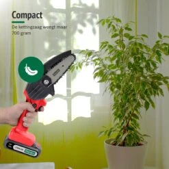 Mardin Mini Kettingzaag - Snoeizaag - Kettingzaag - Kettingzaag Electrisch Met 2 Accu - Inclusief Koffer - 1 Extra Accu - Rood -Tuinhuis Shop 1200x1199 4
