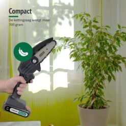 Mardin Mini Kettingzaag - Snoeizaag - Kettingzaag - Kettingzaag Electrisch Met 2 Accu - Inclusief Koffer - 1 Extra Accu - Zwart -Tuinhuis Shop 1200x1199 5