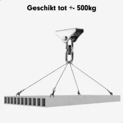 Luxe Ophangsysteem - 180° Schommelen, 360° Roteerbaar - Plafondhaak - Ophanghaak - Hangstoel Buiten - Hangstoel Binnen – Schommelstoel - Schommel - Bokszakken - RVS - Nederlandse Handleiding - -Tuinhuis Shop 1200x1200 13