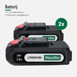 Mardin Mini Kettingzaag - Snoeizaag - Kettingzaag - Kettingzaag Electrisch Met 2 Accu - Inclusief Koffer - 1 Extra Accu - Rood -Tuinhuis Shop 1200x1200 157