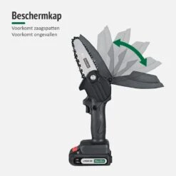 Mardin Mini Kettingzaag - Snoeizaag - Kettingzaag - Kettingzaag Electrisch Met 2 Accu - Inclusief Koffer - 1 Extra Accu - Zwart -Tuinhuis Shop 1200x1200 164