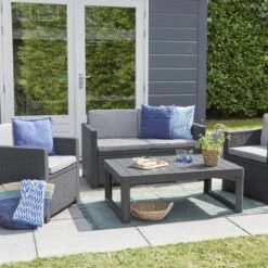 Allibert Lyon Tuintafel - 116x71,5x66/40 Cm - Grafiet -Tuinhuis Shop 1200x1200 18