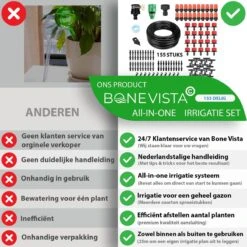 Bone Vista® 155 Stuks Water Druppelslang Irrigatiesysteem Tuin – Bewateringssysteem & Druppelsysteem -Tuinhuis Shop 1200x1200 257