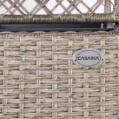 Casaria Polyrattan Bloembak – 3 Bakken Klimophek - Crème -Tuinhuis Shop 1200x1200 392