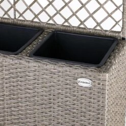 Casaria Polyrattan Bloembak – 3 Bakken Klimophek - Crème -Tuinhuis Shop 1200x1200 393