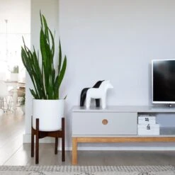 LifeGoods Planten Standaard - Uitschuifbare Bloempothouder - 20 Tot 30 Cm - Donker Bamboe -Tuinhuis Shop 1200x1200 397