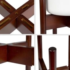 LifeGoods Planten Standaard - Uitschuifbare Bloempothouder - 20 Tot 30 Cm - Donker Bamboe -Tuinhuis Shop 1200x1200 399