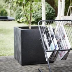 Capi Europe - Bloempot Vierkant Smooth NL - 50x50x50 - Zwart - Voor Binnen En Buiten - KBL904 -Tuinhuis Shop 1200x1200 426