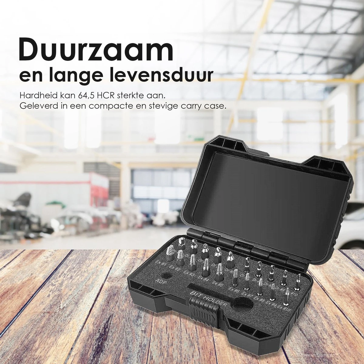 Novalits - Professionele Bit- & Borensets - Schroefverwijderset - 22-delig - HSS Materiaal - Schroefverwijderaar - Uitboorset - Borenset - Schroefbitset - Linkse Tap - Bitset - Metaalborenset - Draadtapset - Versleten Schroeven & Bouten Verwijderen 9 Novalits - Professionele Bit- & Borensets - Schroefverwijderset - 22-delig - HSS Materiaal - Schroefverwijderaar - Uitboorset - Borenset - Schroefbitset - Linkse Tap - Bitset - Metaalborenset - Draadtapset - Versleten Schroeven & Bouten Verwijderen - Afbeelding 9