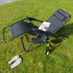 Luxe Ligstoel Met Hoofdsteun & Voetsteun - Verstelbare Rugleuning - Zonnebed Relaxstoel Voor Tuin/Terras/Strand/Balkon/Zwembad/Camping - Inklapbaar - Weerbestendig - Zwart 15 Luxe Ligstoel Met Hoofdsteun & Voetsteun - Verstelbare Rugleuning - Zonnebed Relaxstoel Voor Tuin/Terras/Strand/Balkon/Zwembad/Camping - Inklapbaar - Weerbestendig - Zwart -Tuinhuis Shop 1200x1200 45