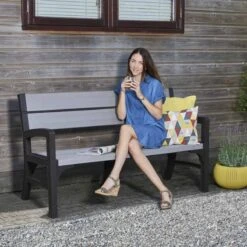 Keter Montero Tuinbank - 3-personen - 150x62,5x89cm – Grafiet -Tuinhuis Shop 1200x1200 68