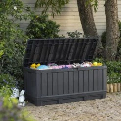 Keter Kentwood Opbergbox - 128x53.6x59 Cm - 350 L - Grafiet -Tuinhuis Shop 1200x1200 98