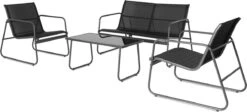 909 Outdoor Tuinset Camilla - 4-delig - Dubbele Zitbank - 2 Stoelen - Tafel - Stalenframe -Tuinhuis Shop 1200x542