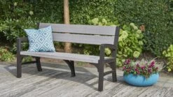 Keter Montero Tuinbank - 3-personen - 150x62,5x89cm – Grafiet -Tuinhuis Shop 1200x675 5