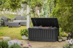 Keter Kentwood Opbergbox - 128x53.6x59 Cm - 350 L - Grafiet -Tuinhuis Shop 1200x792 1