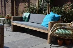 Wood4you - Tuinbank - Ameland - 'Doe Het Zelf' Bouwpakket Steigerhout 152Lx72Hx57D Cm - Incl Kussen -Tuinhuis Shop 1200x794 1