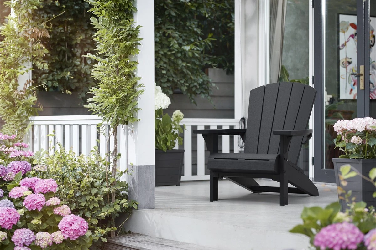 Keter Troy Adirondack Tuinstoel - 81x80x96,5cm - Grafiet 11 Keter Troy Adirondack Tuinstoel - 81x80x96,5cm - Grafiet - Afbeelding 11