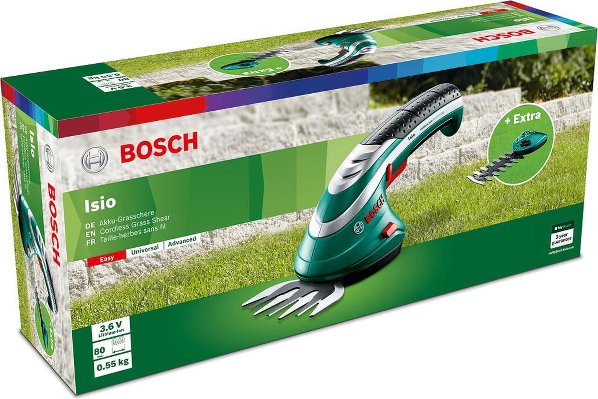 Bosch ISIO Gen III Accu Buxusschaar + Grasschaar 5 Bosch ISIO Gen III Accu Buxusschaar + Grasschaar - Afbeelding 5