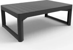 Allibert Lyon Tuintafel - 116x71,5x66/40 Cm - Grafiet -Tuinhuis Shop 1200x820