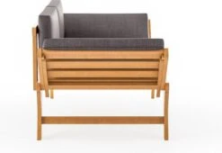 Loungebank Tuin FSC Antraciet – Makkelijk Verstelbaar Lounge Bank Balkon – Tuinbank Lounge Hardhout FSC – Perfecthomeshop -Tuinhuis Shop 1200x824