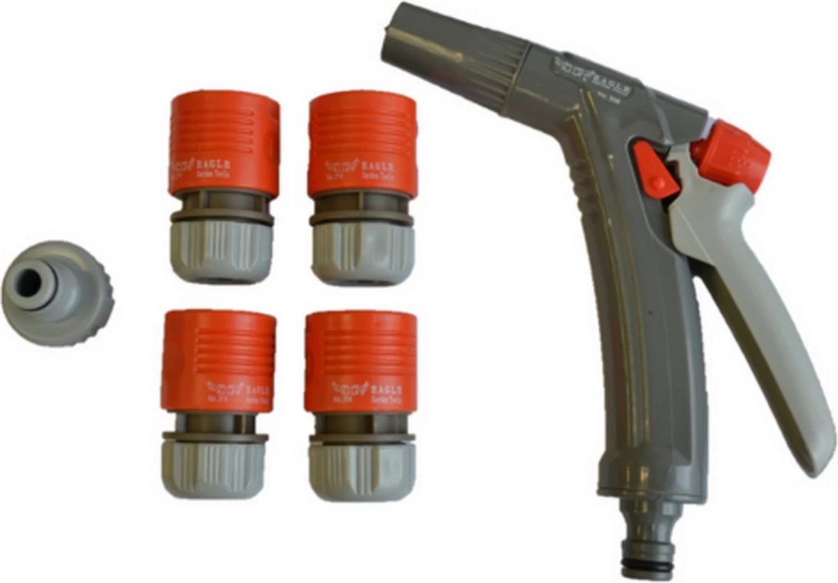 Slangenwagen Met 50 Meter Tuinslang | Eagle Garden | Incl. Spuitkopstuk En Connectors | Geel 4 Slangenwagen Met 50 Meter Tuinslang | Eagle Garden | Incl. Spuitkopstuk En Connectors | Geel - Afbeelding 4