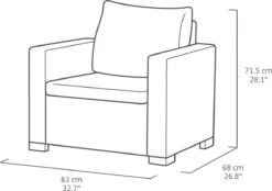 Allibert California Loungeset - 5 Personen - Cappuccino 30 Allibert California Loungeset - 5 Personen - Cappuccino -Tuinhuis Shop 1200x847 1