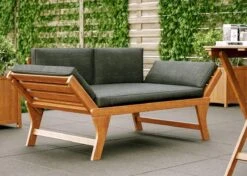 Loungebank Tuin FSC Antraciet – Makkelijk Verstelbaar Lounge Bank Balkon – Tuinbank Lounge Hardhout FSC – Perfecthomeshop -Tuinhuis Shop 1200x857 2