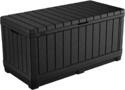 Keter Kentwood Opbergbox - 128x53.6x59 Cm - 350 L - Grafiet -Tuinhuis Shop 1200x863