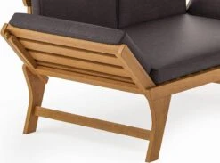 Loungebank Tuin FSC Antraciet – Makkelijk Verstelbaar Lounge Bank Balkon – Tuinbank Lounge Hardhout FSC – Perfecthomeshop -Tuinhuis Shop 1200x887