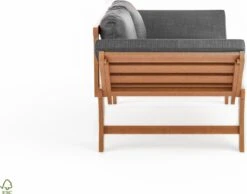 Loungebank Tuin FSC Antraciet – Makkelijk Verstelbaar Lounge Bank Balkon – Tuinbank Lounge Hardhout FSC – Perfecthomeshop -Tuinhuis Shop 1200x942