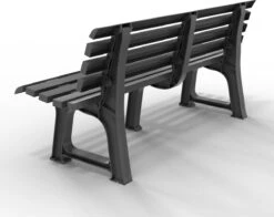 Casaria Tuinbank Orchidea – Kunststof/240kg Belastbaar – Antraciet -Tuinhuis Shop 1200x950