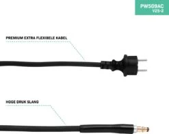 VONROC PRO Hogedrukreiniger V25-2 – 2500W – 195 Bar – 468 L/h – Duurzame Inductiemotor – Incl. 8m Slang, Slanghaspel, Terrasreiniger, Reinigingstank En Meer -Tuinhuis Shop 1200x952