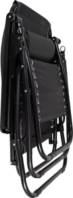 Luxe Ligstoel Met Hoofdsteun & Voetsteun - Verstelbare Rugleuning - Zonnebed Relaxstoel Voor Tuin/Terras/Strand/Balkon/Zwembad/Camping - Inklapbaar - Weerbestendig - Zwart 14 Luxe Ligstoel Met Hoofdsteun & Voetsteun - Verstelbare Rugleuning - Zonnebed Relaxstoel Voor Tuin/Terras/Strand/Balkon/Zwembad/Camping - Inklapbaar - Weerbestendig - Zwart -Tuinhuis Shop 445x1200