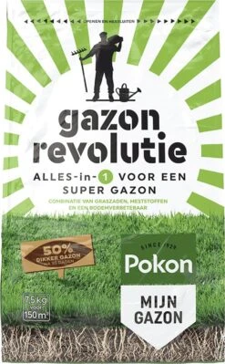Pokon Gazon Revolutie - 7,5kg - Gazonmest / Graszaad / Bodemverbeteraar - Geschikt Voor 150m² - Binnen 15 Dagen Resultaat 11 Pokon Gazon Revolutie - 7,5kg - Gazonmest / Graszaad / Bodemverbeteraar - Geschikt Voor 150m² - Binnen 15 Dagen Resultaat -Tuinhuis Shop 743x1200 2