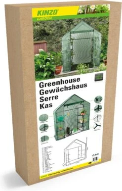Kinzo Garden - Plastic Broeikas - Serre Van Meerdere Verdiepingen - 143 X 73 X 195 - Groen 13 Kinzo Garden - Plastic Broeikas - Serre Van Meerdere Verdiepingen - 143 X 73 X 195 - Groen -Tuinhuis Shop 768x1200