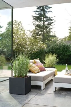 Elho Vivo Next Vierkant 40 - Plantenbak Voor Binnen & Buiten - Ø 39.0 X H 37.9 Cm - Zwart/Living Black -Tuinhuis Shop 800x1200 27