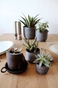 Capi Europe - Set Van 4 - Bloempot Binnen - Rib Antraciet 9 Capi Europe - Set Van 4 - Bloempot Binnen - Rib Antraciet -Tuinhuis Shop 800x1200 30